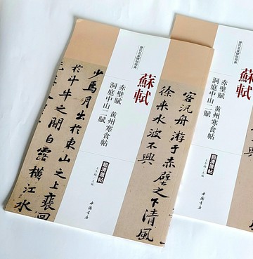《蘇軾》收錄：赤壁賦、黃州寒食帖、洞庭中山二賦。 是自學蘇字的最佳案頭寶典！