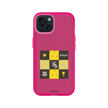 iPhone 15 Clear 粉漾桃 - 哈利波特 Harry Potter - 學院盃系列：赫夫帕夫