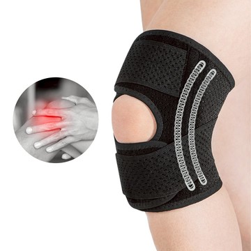 半月板護膝(單入) 護膝 日常護膝 運動護膝 4根彈簧護膝 關節膝蓋保護 透氣護膝 護具 健身｜YORI優里