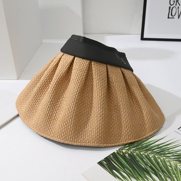 【巴黎精品】現貨+預購 防曬帽空頂帽遮陽帽大帽簷戶外登山帽透氣-貝殼草帽女帽子4色a1ay21