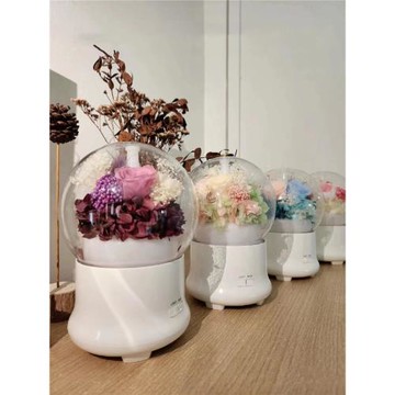 永生香薰加濕器花器diy手工香薰機七彩變光水氧機花器創意禮物
