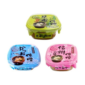 【味榮】日式味噌系列-300g(日式昆布味噌、日式鰹節味噌、信州風味天然味噌)