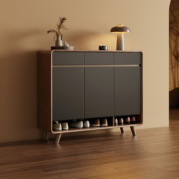 附發票 最低價 實木鞋櫃 鞋柜大容量家用入戶門口室內玄關收納新款實木2024儲物柜爆款 快速出貨