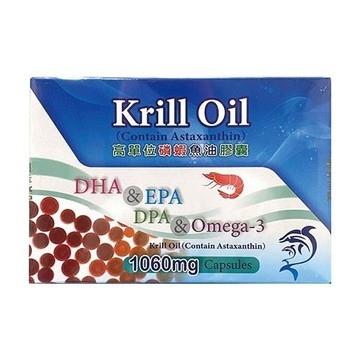 愛力寶 易芯磷蝦魚油 膠囊 60粒/盒(DHA+EPA+DPA+Omega-3)