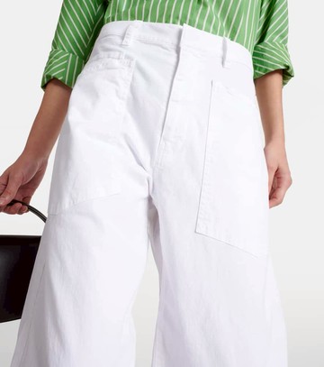 Nili Lotan Shon cotton twill barrel-leg pants