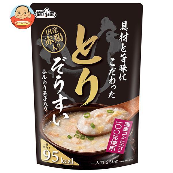 丸善食品工業 テーブルランド 具材と旨味にこだわったとりぞうすい 250gパウチ×24(12×2)袋入