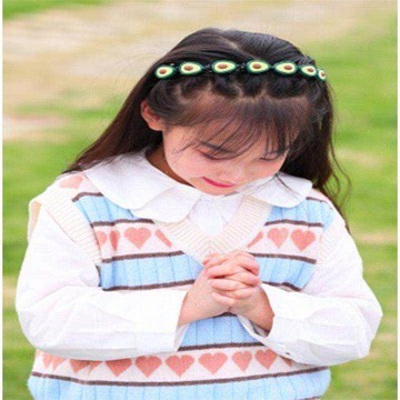 兒童發飾女童壓發頭箍可愛寶寶碎發發箍編發夾子發卡不傷頭飾