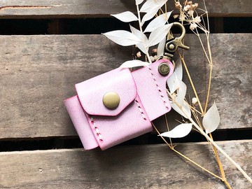 AirPods Pro保護套 好好縫 皮革材料包 鎖匙扣 意大利皮 皮革DIY