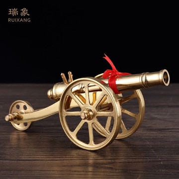 純銅大炮模型風水銅炮金屬大炮家居風水擺件公司開業禮品