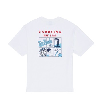 NCAA 短T 白色 落肩 印花 涼感 短袖 中性 7525100400