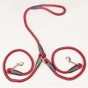 兩只狗雙頭一拖二牽引繩雙狗鏈遛狗狗二牽兩條寵物多狗防纏繞泰迪