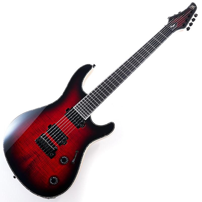 MAYONES Regius V24 Trans Dirty Red Burst Gloss