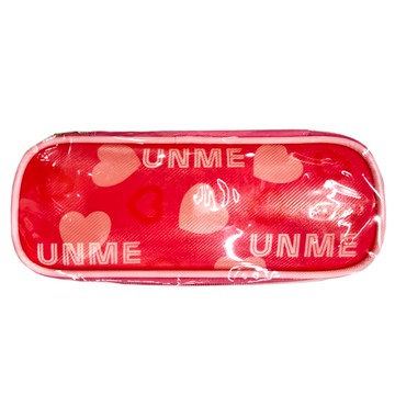 UnMe 夢想家筆袋 內裡優質尼龍 防水防潮防刮  桃紅色  1個