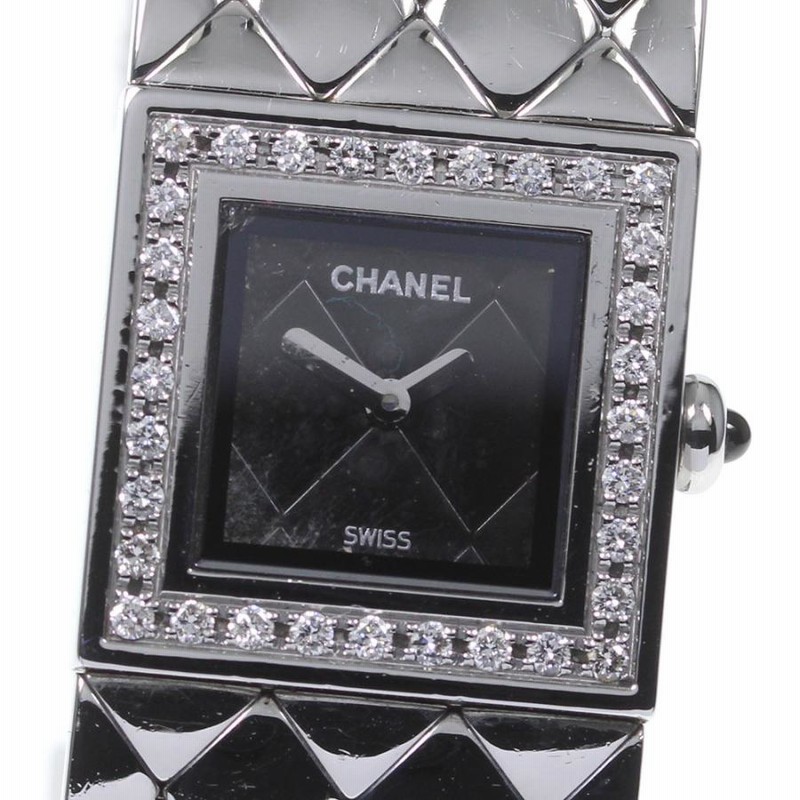 訳ありCHANEL 時計 レディース黒