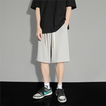 短褲男款夏季薄款冰絲褲潮牌寬松速干運動五分褲男士直筒休閑中褲