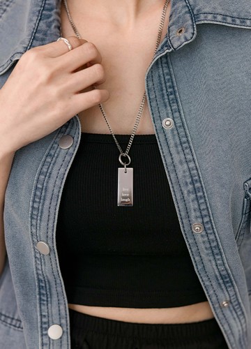 刻印字母長項鍊