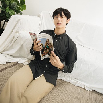 (尺寸 S) 精品 // 黑色 // 男士修身款