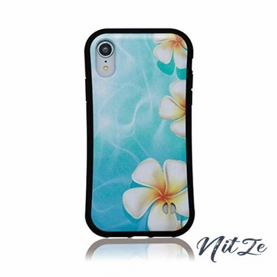 Mrlab Iphoneケース ハワイ 波 海 花 プルメリア 耐衝撃 バンパー Iphonフォンxrケース ブルー 青 ホワイト 白 095 通販 Lineポイント最大get Lineショッピング