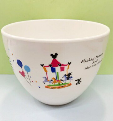 【震撼精品百貨】Micky Mouse 米奇/米妮  迪士尼造型美耐皿碗-白色#21877 震撼日式精品百貨