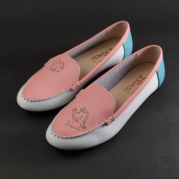 ILIMAI Brenda 簡約樂福鞋-瑪尼粉