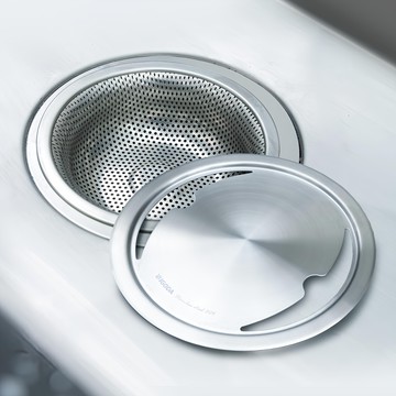 IGODA 不鏽鋼水槽濾網 + 濾網蓋組  1組  1個