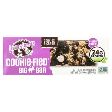 Lenny & Larry's, Cookie-Fied® 棒，曲奇奶油味，12 根，每根 3.17 盎司（90 克）