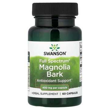 Swanson Vitamins, 多面® 木蘭樹皮，400 毫克，60 粒膠囊