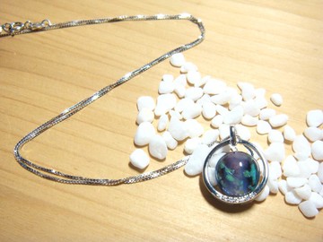 柚子林琉璃 - 夜螢 - 琉璃x925銀 項鍊