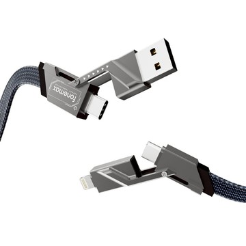 PD充電線 四合一 多功能 快充線 PD 充電線 適用iPhone Type-C iPhone15 iPhone16