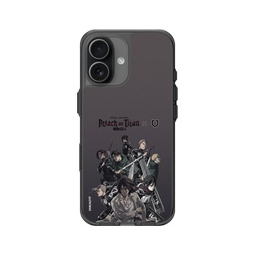 iPhone 17 Clear (相機按鈕) 酷墨灰 - 進擊的巨人 Attack On Titan -S4 - 全員集結