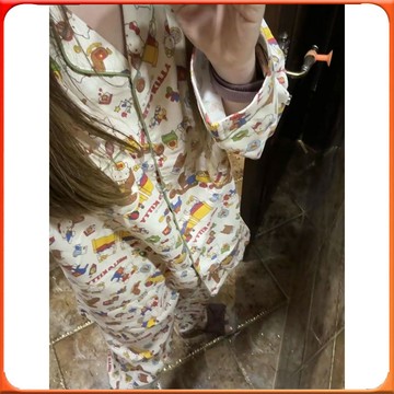 🥇台灣出貨🥇 新款ins睡衣女日係KT貓甜美可愛學生長袖長褲薄款開衫傢居服套裝 ✨️滿額免運✨️147-12-B