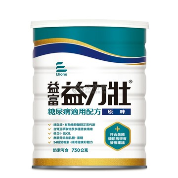 來而康 益富 益力壯 糖尿病配方 營養均衡配方奶粉(原味)(750g/罐) 一罐販售