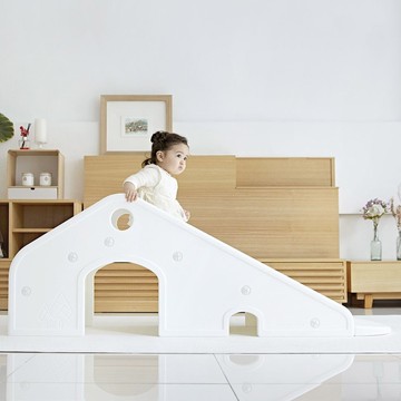 韓國 iFam - 舒適小屋溜滑梯-簡約白