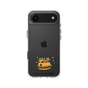 iPhone Air Clear Case（相機按鈕） 透明 - 海綿寶寶 SpongeBob - 藝術家系列-OHAMKING