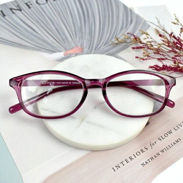 老花眼鏡 MIT酒紅橢圓全素膠框眼鏡【NYK11】