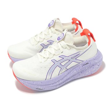 Asics 慢跑鞋 GEL-Nimbus 27 Tokyo 女鞋 白 紫 東京系列 緩震 厚底 運動鞋 亞瑟士 1012B913500