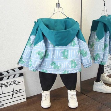 男童春秋外套新款兒童休閑韓版夾克帥氣上衣時髦女孩中小童風衣潮