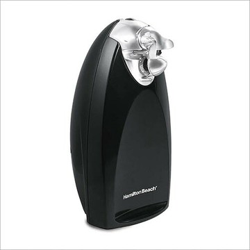 Hamilton Beach【美國代購】自動開罐器 經典鉻 SureCut 專利技術 磨刀器 - 黑色 76380Z