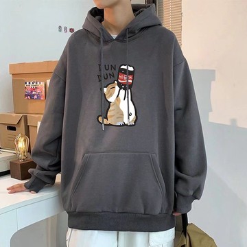 臺灣出貨 男生女生皆適閤 長袖套頭Hoodie 印花款式 加絨帽T M-8XL大尺碼 百搭休閒上衣 多場閤穿搭連帽上衣