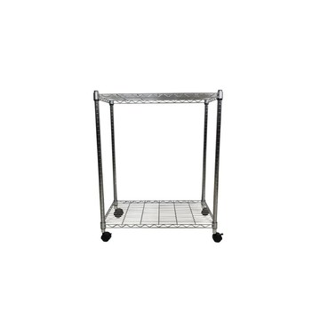 Top queen 【Top queen】45 x 75 x 95 cm 二層附輪鐵力士鍍鉻萬用收納架