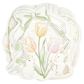 CARD LOVER 信的戀人 森林時光 便簽紙  花間嬉戲兔  1包  60張