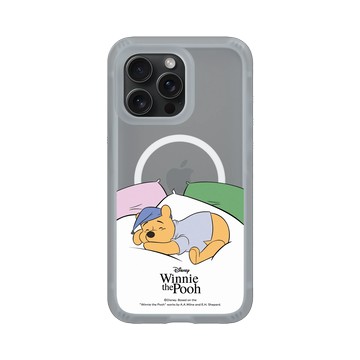 iPhone 15 Pro Max AirX 流變灰 - 迪士尼-小熊維尼 Disney Winnie The Pooh - 枕頭上的維尼