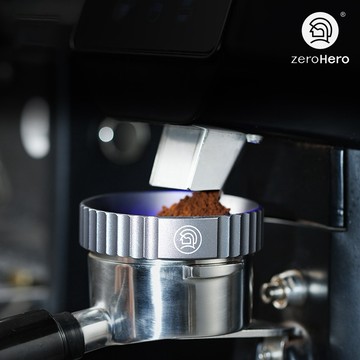 【zeroHero】義式磁力接粉環-58mm-槍灰色 /防飛粉/擴口設計/磁吸式/鋁合金接粉器/義式咖啡配件 送禮 禮物