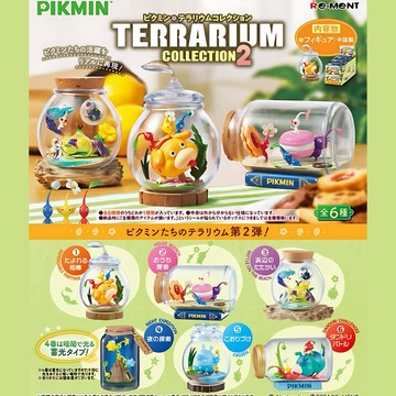✨正版 皮克敏 Pikmin 任天堂 玻璃 生態瓶 盲盒 公仔 2代  Re-ment Terrarium 禮物 遊戲