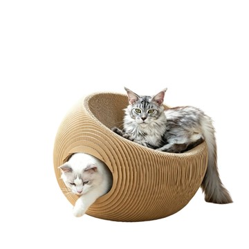 貓抓板 立體貓抓板 貓窩一體貓抓玩具 56*56*40CM貓咪耐磨不掉屑玩具 瓦楞紙貓抓玩具