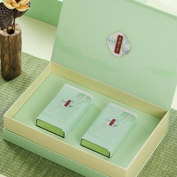 批茶葉包裝盒禮盒裝空盒明前龍井碧螺春一斤裝茶葉罐綠茶盒4合1可