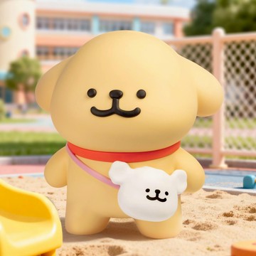 線條小狗 結伴出行存錢筒(小金毛款)