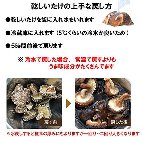 大分県産 原木栽培 無農薬 無選別 乾しいたけ 200g