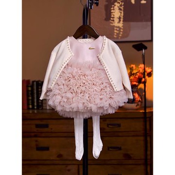 木本尚寶寶周歲禮服嬰兒百日女童抓周洋氣連衣裙生日秋裝公主裙