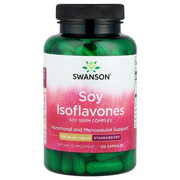 Swanson Vitamins, 大豆異黃酮，750 毫克，120 粒膠囊